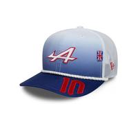 Casquette 9SEVENTY Alpine F1 Racing Silverstone RACE SPECIAL GASLY Blanc/Bleu STRETCH SNAP Taille unique