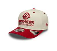 Casquette - 9SEVENTY Stretch Snap - MoneyGram Haas F1 Wordmark - Crème à visière rouge - 100% coton taille unique Taille unique