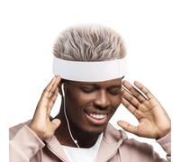 Casquette à visière à cheveux à pointes - Bonnet attaché en faux cheveux