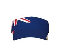 Casquette à visière Anti-Transpiration pour Adulte, Motif Drapeau des îles Turques-et-Caïques, adaptée à Toutes Les Saisons et à Divers Sports, Couleur Noire.
