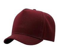 Casquette à visière Courte for Adulte, Cyclisme, pêche, Casquette surdimensionnée for Homme et Femme pour Sport,Extérieur(Burgundy,60-65cm)