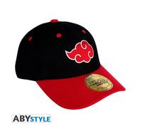 ABYstyle - Naruto Shippuden Casquette Akatsuki - Produit Officiel - Taille Adulte Réglable - Design Nuage Rouge - Accessoire Streetwear Geek