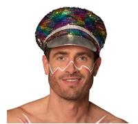 Casquette Adulte Paillettes Arc-En-Ciel - Rainbow Blast