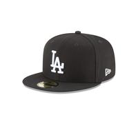 Casquette ajust e New Era 59Fifty des Dodgers de Los Angeles pour adulte, noire et blanche (as1 num rique 7 et 3 huiti mes 7 3/8)