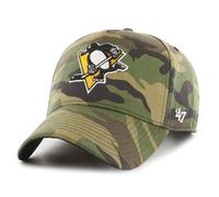 Casquette ajustable - 47 Brand - GROVE - Pittsburgh Penguins - 100% coton - Blanc - Sportswear