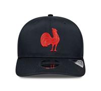 New Era Casquette Ajustable à Pression Stretch Bleu Marine 9SEVENTY, Tenue de la Fédération Française de Rugby