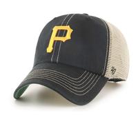 Casquette ajustable en maille couleur quipe MLB Trawler 47 pour adulte, taille unique (Pittsburgh Pirates - Noir)