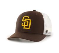 Casquette ajustable MLB Trucker Snapback '47 pour adulte, taille unique - San Diego Padres, marron