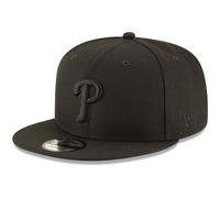 Casquette ajustable pression New Era MLB 9FIFTY noire avec logo principal, taille unique - Philadelphia Phillies