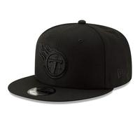 Casquette ajustable pression New Era NFL 9FIFTY noir sur noir, taille unique (US Alpha One Size Tennessee Titans)