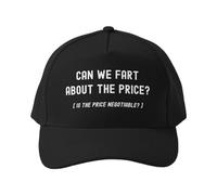 Casquette Ajustable Snapback avec Inscription danoise Humoristique Peut-on Parler du Prix ? » pour Le Cyclisme, Les activités de Plein air et Les vêtements décontractés Respirants.