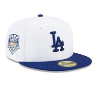 Casquette ajustée - NEW ERA - 59Fifty - 50ème ANNIVERSAIRE LA Dodgers - Blanc - Homme 7 5/8