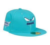 Casquette ajustée New Era 59Fifty - NBA Charlotte Hornets - Teal - Blanc - Homme - Sportswear 7 1/2