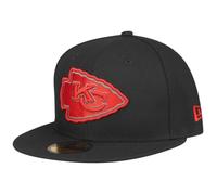 Casquette ajustée - New Era - 59Fifty - NFL Kansas City Chiefs - 100% polyester - Noir 7 1/8