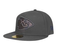 Casquette ajustée - New Era - 59Fifty - NFL Kansas City Chiefs - Charcoal - 100% polyester - Homme 6 7/8
