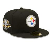 Casquette ajustée New Era 59Fifty - Pittsburgh Steelers 80 Seasons - Homme - Noir - Sportswear 6 7/8