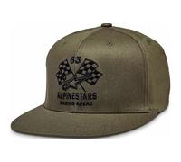casquette alpinestars double check flatbill vert / noir L / XL