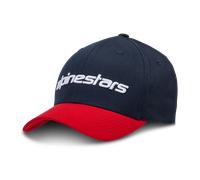§Casquette Alpinestars Linear Bleu Marine-Rouge§