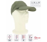 Casquette anti-UV Élémenterre Ibis Vert L (59 cm)