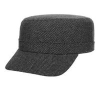 Casquette Army Herringbone by Lipodo noir-gris One Size