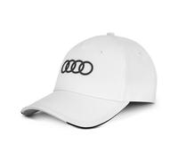 Casquette Audi 3D Avec Imprimé Des Anneaux Audi Unisexe Blanc 3132402610