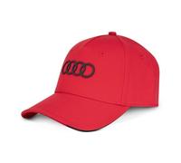 Casquette Audi 3D Avec Imprimé Des Anneaux Audi Unisexe Rouge