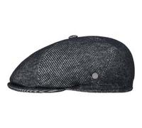 Casquette avec Cachemire Wool Stripe by Lierys bleu foncé XL (60-61 cm)