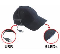 Casquette avec éclairage à LED - Infactory