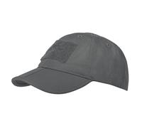 Casquette avec velcro Folding PolyCotton Rip-Stop Helikon - Shadow Grey universel