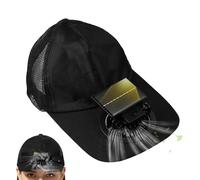 Casquette avec ventilateurs à énergie solaire,Vitesse réglable Protection UV,Casquette de baseball rafraîchissante avec ventilateurs solaires - Pour l'été Randonnée Voyage Concert Festival Résidentiel