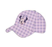 Casquette avec Visière Incurvée Minnie Mouse - Rose et Violette - 4 à 8 ans - Avec Broderies de la Collection - Casquette pour Enfants à Scratch Réglable - Produit Original Conçu en Espagne
