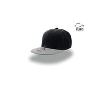 - Casquette avec visière plate - Mixte (Taille unique) (Noir / gris) - UTAB213