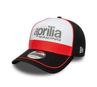 Casquette Base-Ball Officielle Logo Wordmark Aprilia Racing Noir Rouge Blanc