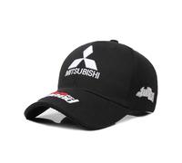 Casquette Baseball avec Logo Voiture pour Mitsubishi Lancer X 2007-, Réglable en Coton Casquette pour Hommes & Femmes,A