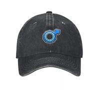casquette baseball cap，Bleu Identité de genre masculine Symbole de fierté Symbole de genre masculin Casquette de baseball Plage Golf Porter Chapeaux pour filles Hommes，cadeaux femme，cadeaux homme
