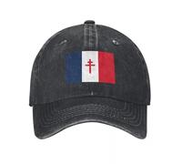 casquette baseball cap，Drapeau Français La France Libre Impression Rétro Denim Lavé Casquettes Baseball Mâle Cowboy Écran Solaire Chapeaux Camping Hommes Snapback Cap，cadeaux femme，cadeaux homme
