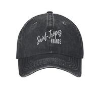 casquette baseball cap，France Saint Tropez Lettres Ville Unisexe Rétro Denim Délavé Casquettes baseball Hommes Cowboy Écran Solaire Chapeau Randonnée Hommes Snapback Cap，cadeaux femme，cadeaux homme
