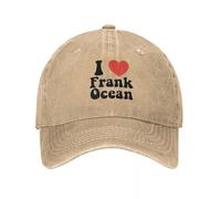 Casquette Baseball Cap，J’Aime Frank Coeur Océan Impression Rétro Denim Délavé Casquettes De Baseball Femmes Cowboy Activités Chapeaux Rock Femmes Casquette Camionneur，Cadeaux Femme，Cadeaux Homme