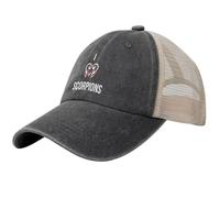Casquette Baseball Cap，J’Aime Les Scorpions Fans Casquette Baseball Streetwear Unisexe Hommes Maille Trucker Chapeau Salle Sport en Plein air Casquettes Baseball idée Cadeau，Cadeaux Femme