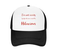 casquette baseball cap，Je ne suis pas fou mauvais Gyal Musique Voyage Maille Casquettes De Baseball Femmes Printemps Femme Plage Écran Solaire Chapeau Snapback Cap，cadeaux femme，cadeaux homme