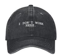 casquette baseball cap，JE NE TRAVAILLE PAS ICI Casquette de baseball Drôle Unisexe Adolescents Designer Trucker Chapeau Été Mode Extérieur Gym Casquettes de baseball，cadeaux femme，cadeaux homme