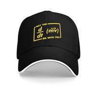 Casquette Baseball Cap，Vous Drôle Physique Science Stars May Le F Être avec Vous Guerre Casquettes Baseball Personnalisées Plage Crème Solaire Chapeau Hip Hop Trucker Cap，Cadeaux Femme