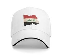 Casquette Baseball Chapeau Ete Respirante Irakdrapeau National Légère Réglable Unisexe Casquette De Baseball Hip Hop Outdoor Sport Chapeau Anti-Soleil
