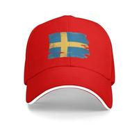 Casquette Baseball Chapeau Ete Respirante Suèdedrapeau National Légère Réglable Unisexe Casquette De Baseball Hip Hop Outdoor Sport Chapeau Anti-Soleil