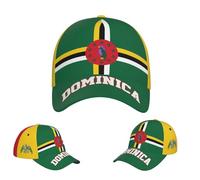 Casquette Baseball Drapeau De La Dominique Baseball Réglable