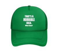 Casquette Baseball Drôle ! C'est Une Idée Horrible ! Quelle Heure ! Bonnet De Golf Classic,Respirant Casquette De Sport pour Running Sport Tennis