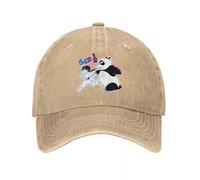 Casquette Baseball en Coton Pur Neutre Ranma 1 2 Ranma Chan et Genma décontractée en Denim Vieilli Dessin animé Kawaii Chapeau à Pression pour Hommes et Femmes Cadeaux d'entraînement Casquette
