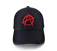 Casquette Baseball Hommes Femmes Imprimer Casquette de Baseball décontractée Hommes Symbole de l'anarchie Chapeau-Punk Rock Chapeaux Bedlam Evil Anarchist War Rocker Chapeau Soleil Mode Sport