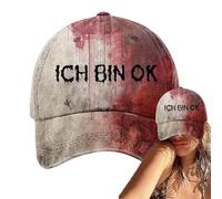 Casquette Baseball Horreur | Casquettes Effrayantes pour Hommes et Femmes,Couvre-Chef Ajustable à Éclaboussures Douces pour Halloween Carnaval Fêtes Cosplay Déguisement Événements Thématiques