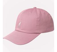 Kangol Casquette Washed Dad Hat Femme/Homme – Coton, boucle métal, bandeau cuir – Rose Taille unique